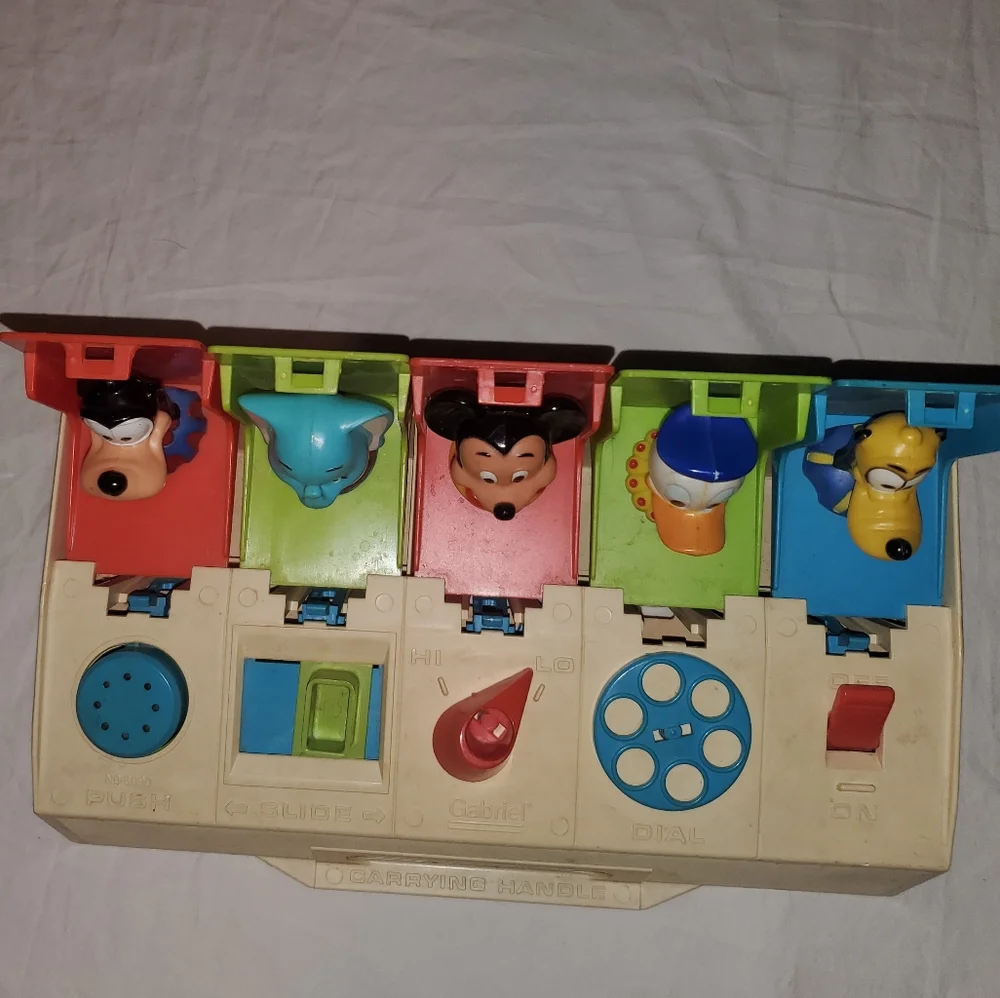 Vintage 80s Playskool Busy Poppin Pals - Walt Disney Toy